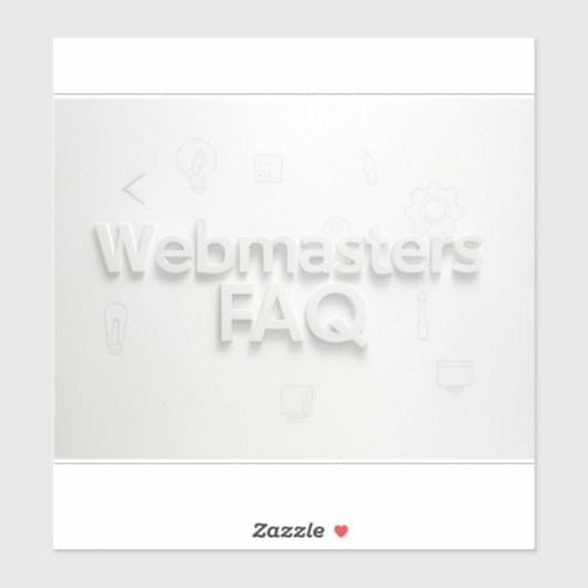Webmasters FAQ シール (シート)