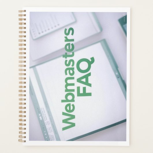 WebMasters FAQ プランナー手帳 (正面)