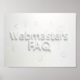 Webmasters FAQ ポスター