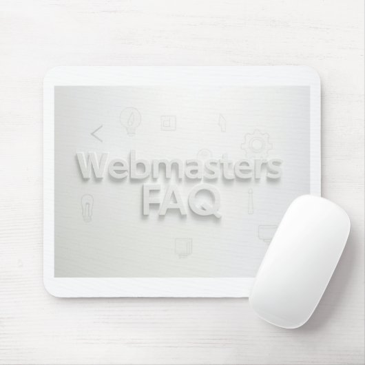 Webmasters FAQ マウスパッド (マウス)