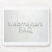 Webmasters FAQ マウスパッド (正面)