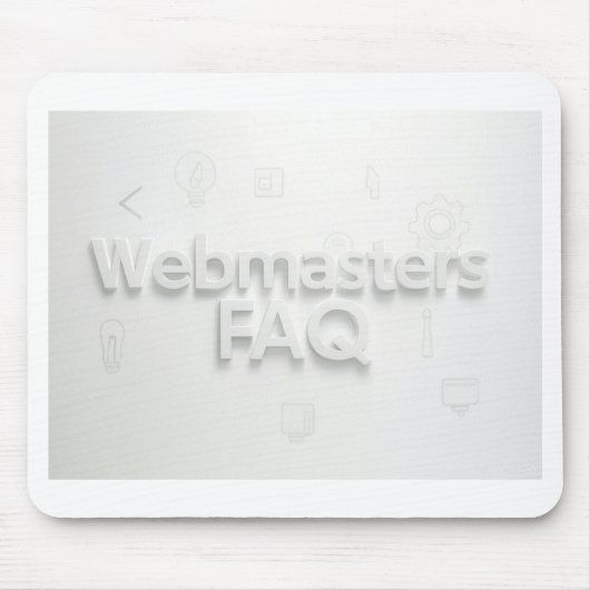 Webmasters FAQ マウスパッド (正面)