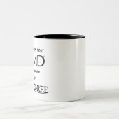 WebMDでの鬱病の診断を混乱させないでください ツートーンマグカップ (中央)