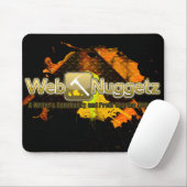 Webnuggetz.comのロゴのマウスパッド マウスパッド (マウス)