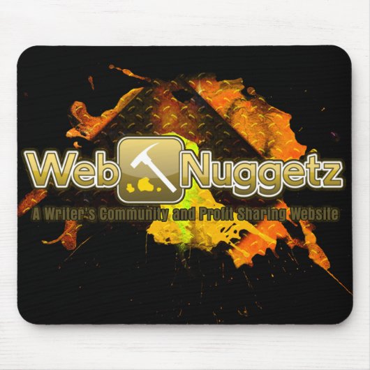 Webnuggetz.comのロゴのマウスパッド マウスパッド (正面)