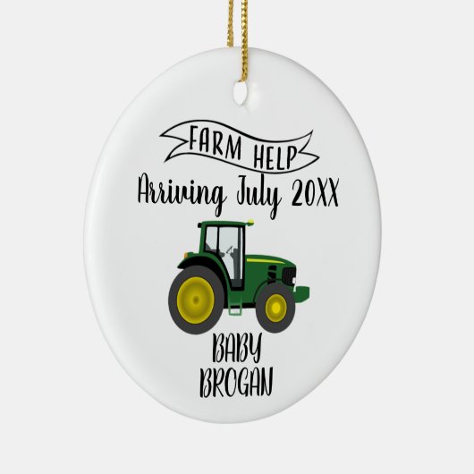 Web's Expectingベビー発表セラミックオーナメント セラミックオーナメント (右)