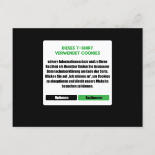 Webseite Cookiesプログラマ開発者コーダーギフト ポストカード