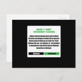 Webseite Cookiesプログラマ開発者コーダーギフト ポストカード (正面/裏面)