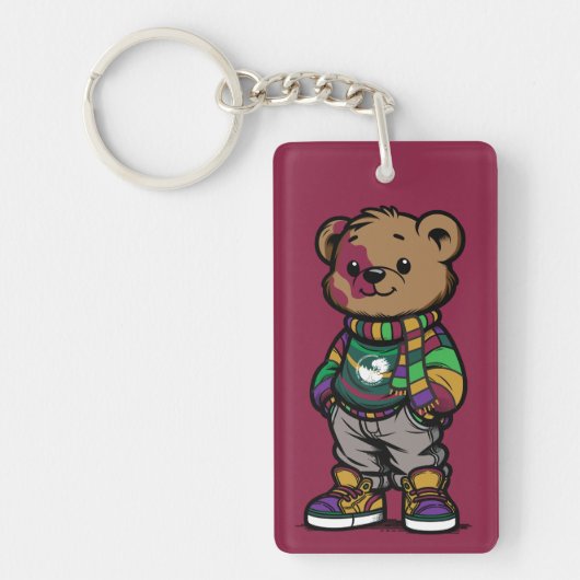 Webster Bear Sturge-Weber Acrylic Keychain キーホルダー (正面)