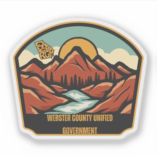 Webster County統一政府,ジョージア シール (正面)