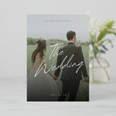 weddding invitation 箔招待状 (立ち正面)