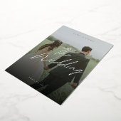 weddding invitation foil invitation 箔招待状 (回転した状態)