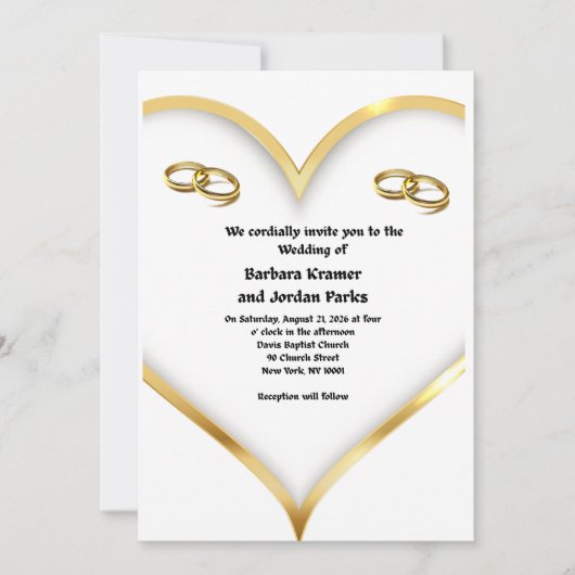 Weddding Invitations 招待状 (正面)