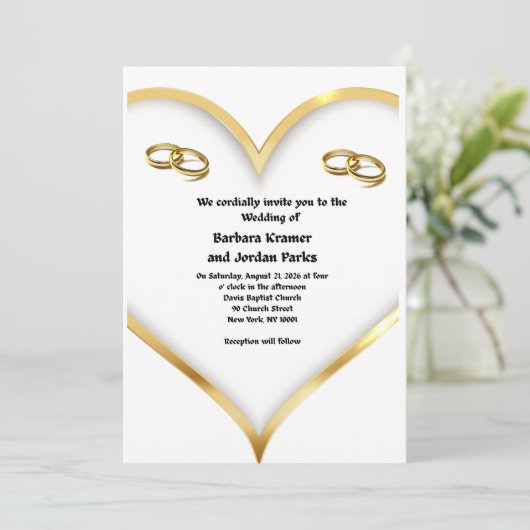 Weddding Invitations 招待状 (スタンド正面)