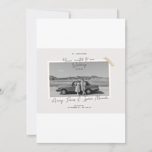 weddimg 招待状 (正面)