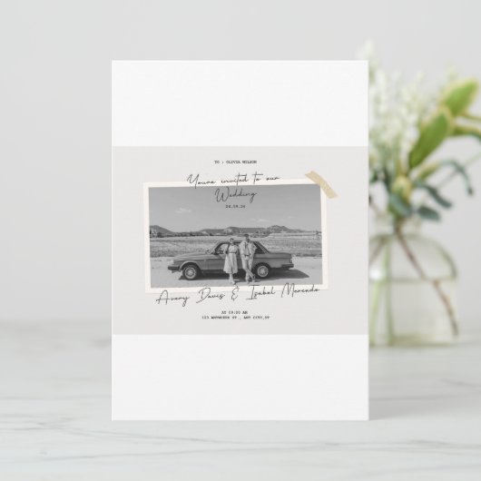 weddimg 招待状 (スタンド正面)