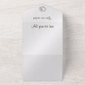 Wedding  オールインワン招待状 (外側)