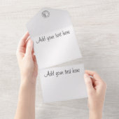 Wedding  オールインワン招待状 (貼ってはがせる)