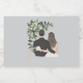 Wedding スパークリングワインラベル (シングルラベル)