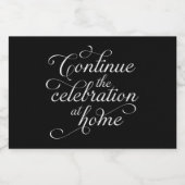 Wedding スパークリングワインラベル (シングルラベル)