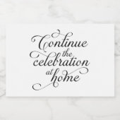 Wedding スパークリングワインラベル (シングルラベル)