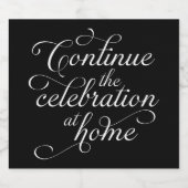 Wedding スパークリングワインラベル (シングルラベル)