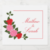 Wedding スパークリングワインラベル (シングルラベル)