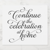 Wedding スパークリングワインラベル (シングルラベル)