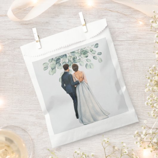 Wedding フェイバーバッグ (クリップ留めされた状態)