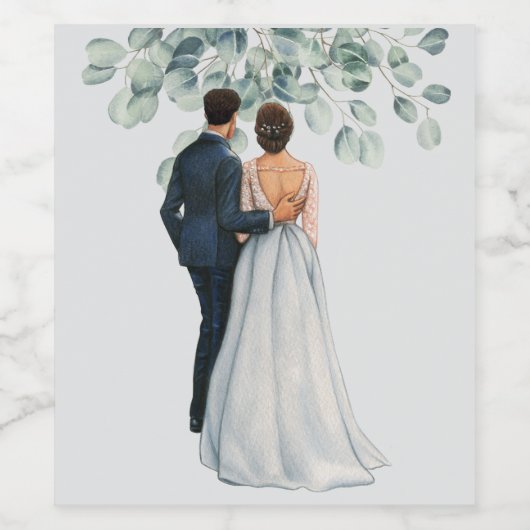 Wedding ワインラベル (シングルラベル)