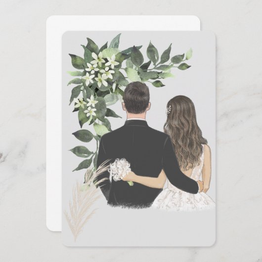 Wedding  招待状 (正面/裏面)