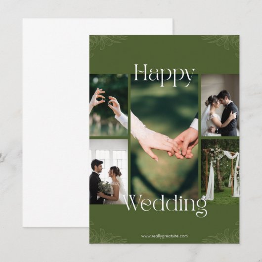 wedding 招待状 (正面/裏面)