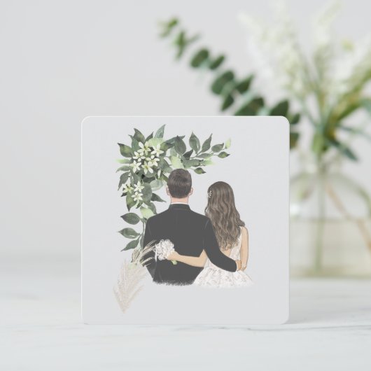 Wedding  案内状 (スタンド正面)