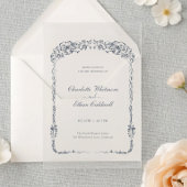 Wedding Acrylic Invitation I Baroque Elegant Frame アクリル招待状
