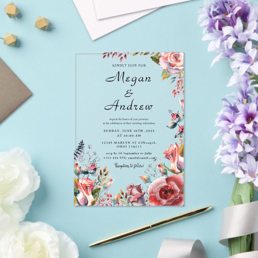 WEDDING Acrylic Invitations アクリル招待状 (インサイチュ (ウェディング))