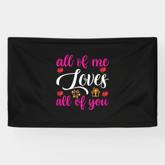 Wedding All Of Me Loves All Of You 横断幕 (横)