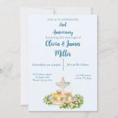 Wedding and anniversary invitation 招待状 (正面)