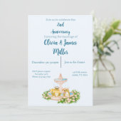 Wedding and anniversary invitation 招待状 (スタンド正面)