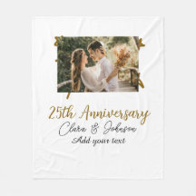 Wedding Anniversary add name year image gold stars
