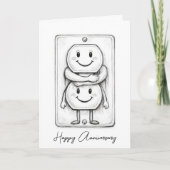 Wedding Anniversary Electrical Socket  カード (正面)