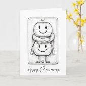 Wedding Anniversary Electrical Socket  カード (黄色い花)