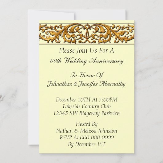 Wedding Anniversary Invitation 招待状 (正面)