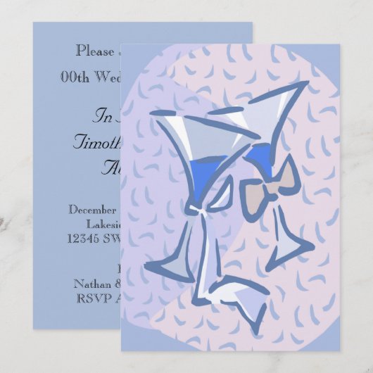 Wedding Anniversary Invitation 招待状 (正面/裏面)