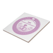 Wedding anniversary Lace look change the year タイル (側面)