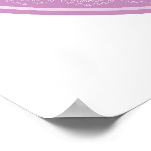 Wedding anniversary Lace look change the year ポスター (角)