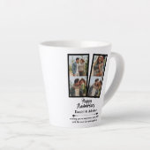 Wedding Anniversary Love 4 Photo Collage Couple カフェラテマグ (右アングル)