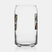 Wedding Anniversary Love 4 Photo Collage Couple ガラス缶 (左)