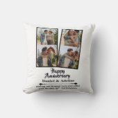 Wedding Anniversary Love 4 Photo Collage Couple クッション (正面)