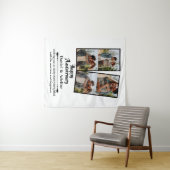 Wedding Anniversary Love 4 Photo Collage Couple タペストリー (インサイチュ(横))