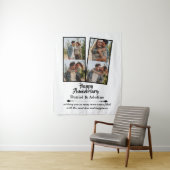 Wedding Anniversary Love 4 Photo Collage Couple タペストリー (インサイチュ)